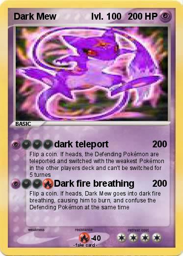 Pokemon Dark Mew              lvl. 100