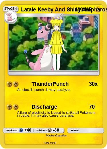 Pokemon Latale Keeby And Shiny Ampharos