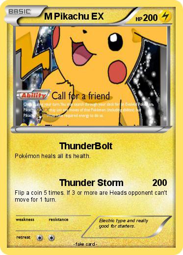 Pokemon M Pikachu EX