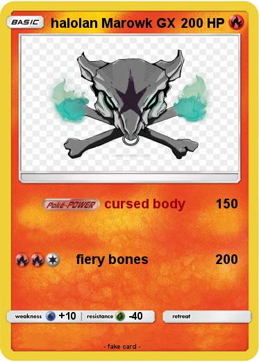 Pokemon halolan Marowk GX
