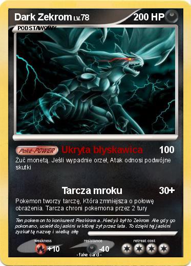 Pokemon Dark Zekrom