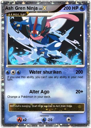 Pokemon Ash Gren Ninja