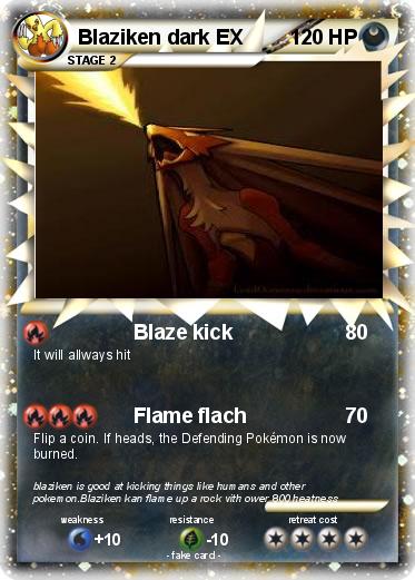 Pokemon Blaziken dark EX