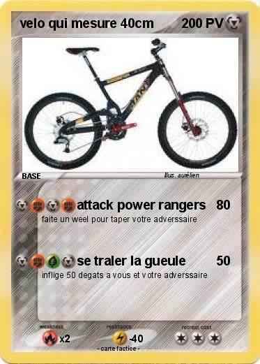 Pokemon velo qui mesure 40cm