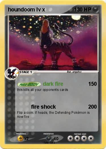 Pokemon houndoom lv x