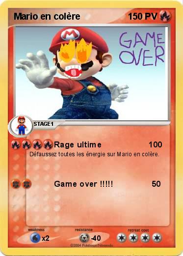 Pokemon Mario en colère
