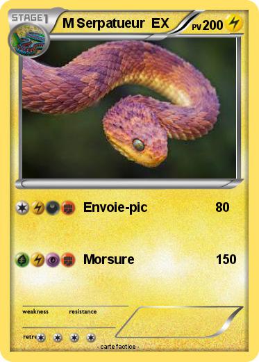 Pokemon M Serpatueur  EX