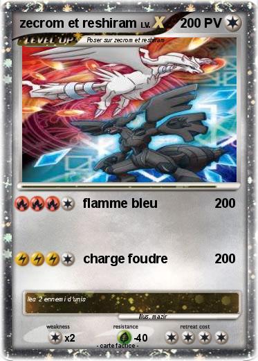 Pokemon zecrom et reshiram