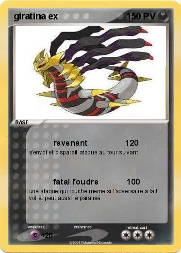 Pokemon giratina ex