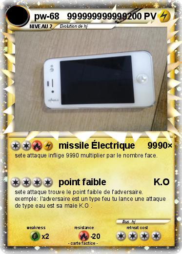 Pokemon pw-68   999999999999