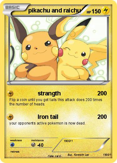 Pokemon pikachu and raichu