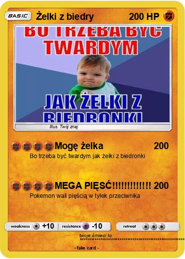 Pokemon Żelki z biedry