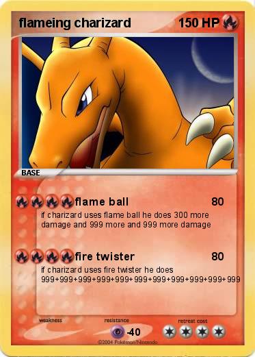 Pokemon flameing charizard