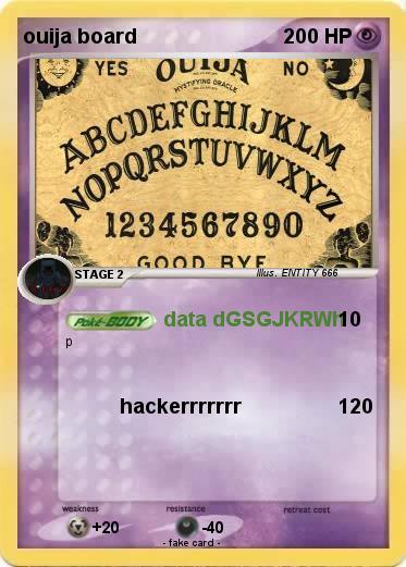 Pokemon ouija board