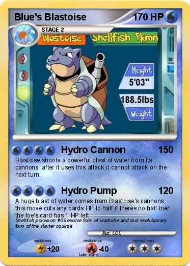 Pokemon Blue's Blastoise