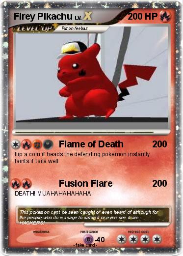 Pokemon Firey Pikachu