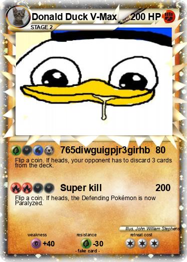 Pokemon Donald Duck V-Max