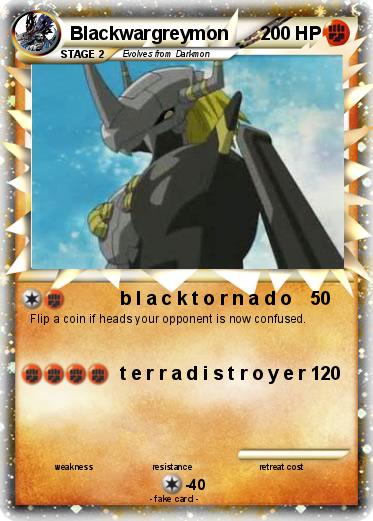 Pokemon Blackwargreymon