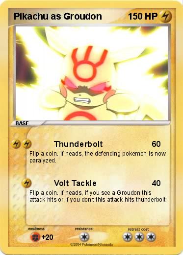 Pokemon Pikachu as Groudon