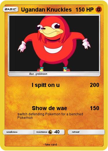 Pokemon Ugandan Knuckles