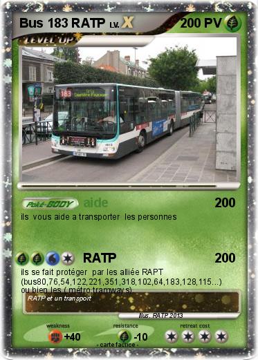 Pokemon Bus 183 RATP