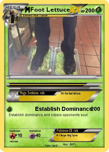 Pokemon Foot Lettuce