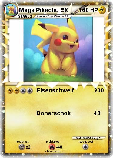 Pokemon Mega Pikachu EX
