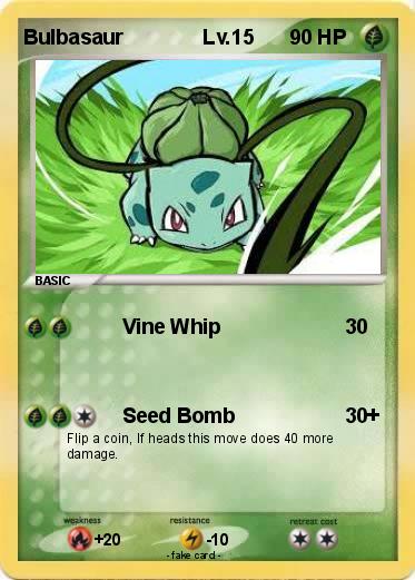Pokemon Bulbasaur              Lv.15