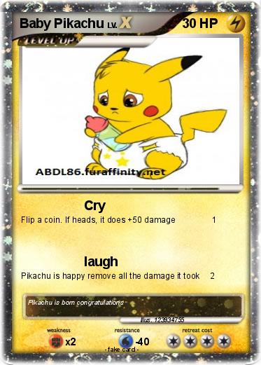 Pokemon Baby Pikachu