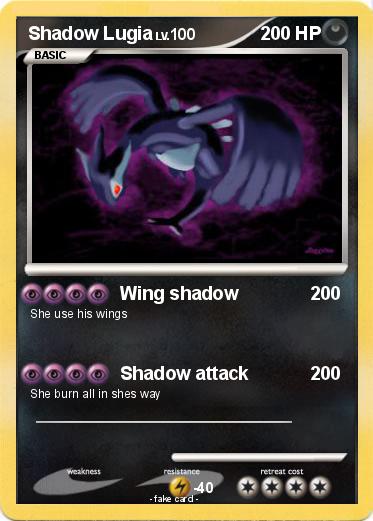 Pokemon Shadow Lugia