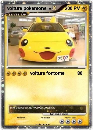Pokemon voiture pokemone