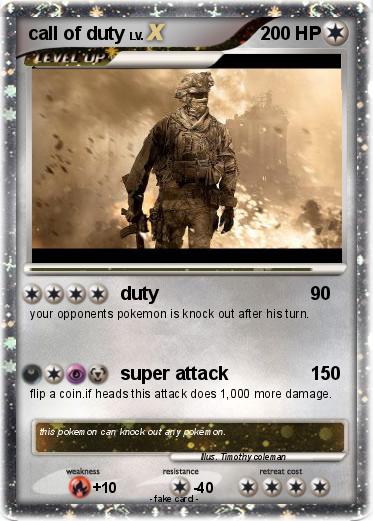 Pokemon call of duty