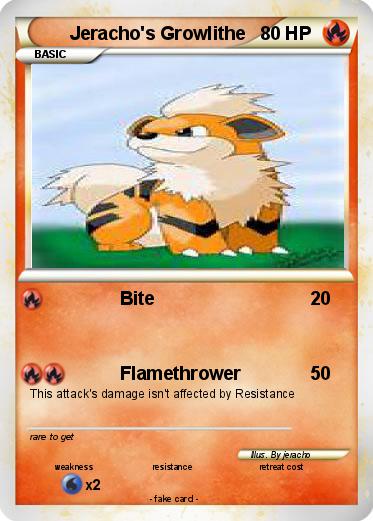 Pokemon Jeracho's Growlithe