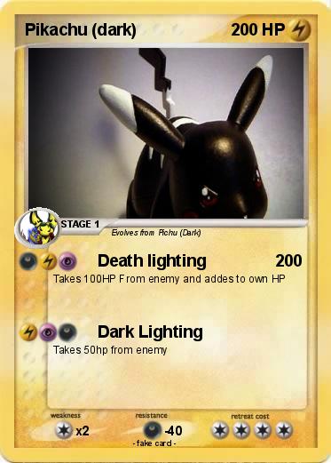 Pokemon Pikachu (dark)