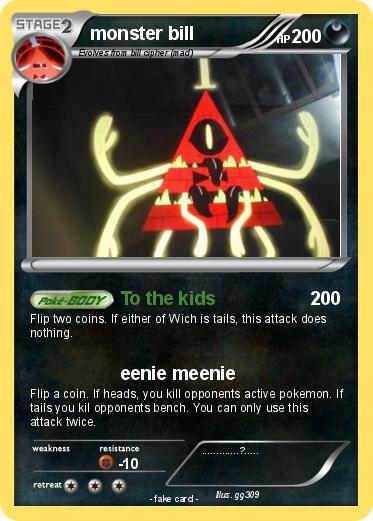 Pokemon monster bill