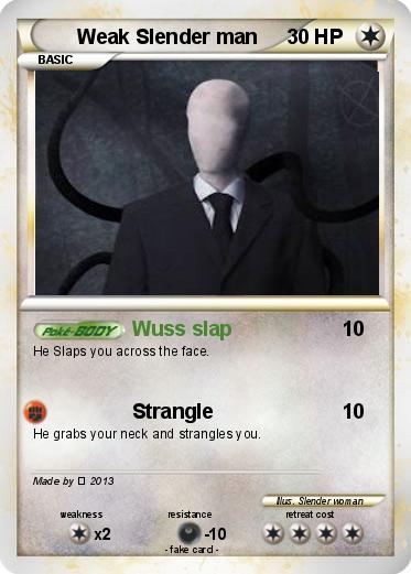 Pokemon Weak Slender man
