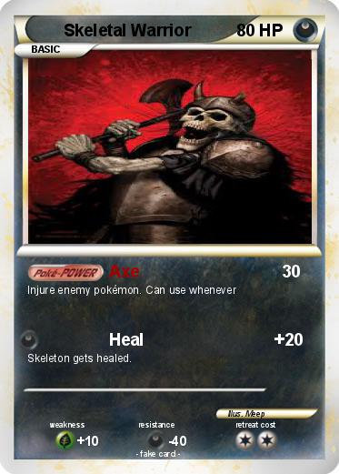 Pokemon Skeletal Warrior