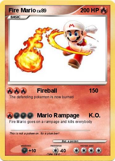Pokemon Fire Mario
