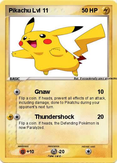 Pokemon Pikachu Lvl 11
