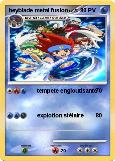 Pokemon beyblade metal fusion