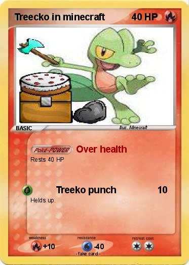 Pokemon Treecko in minecraft