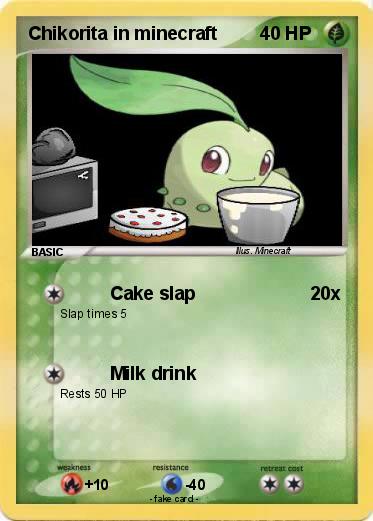 Pokemon Chikorita in minecraft