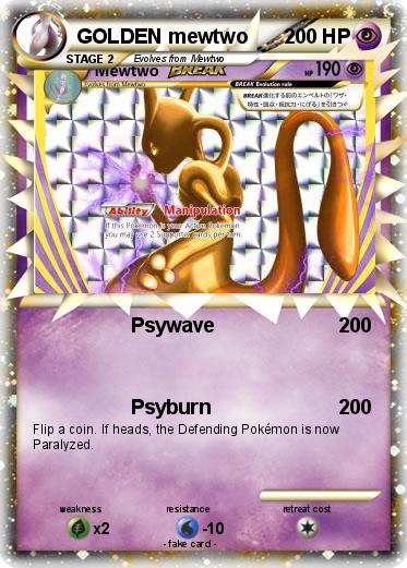 Pokemon GOLDEN mewtwo