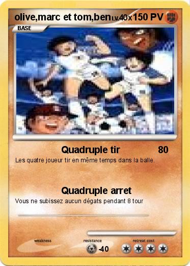 Pokemon olive,marc et tom,ben