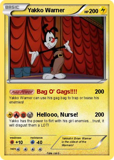 Pokemon Yakko Warner