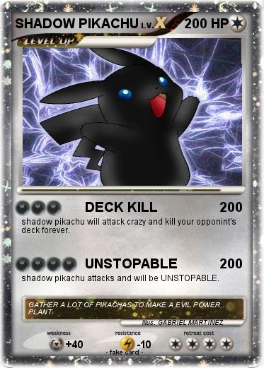 Pokemon SHADOW PIKACHU