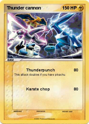 Pokemon Thunder cannon
