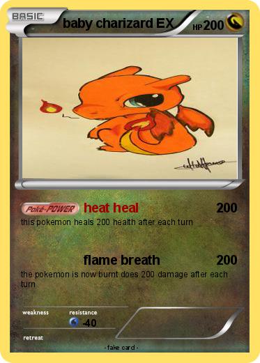 Pokemon baby charizard EX