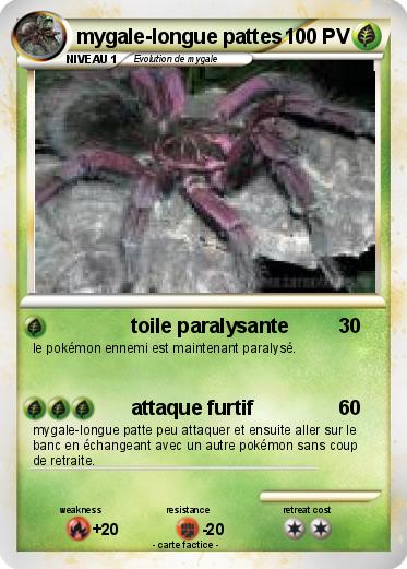 Pokemon mygale-longue pattes