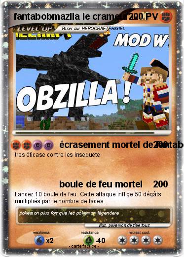 Pokemon fantabobmazila le crameur
